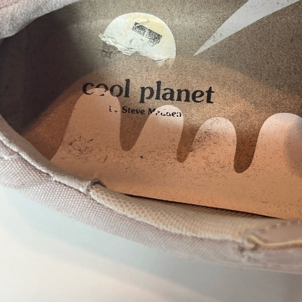 STEVE MADDEN COOL PLANET SUNNYY SNEAKERS GRAY SZ 7 RECYCLED/ORGANIC MATERIALS - Picture 3 of 8